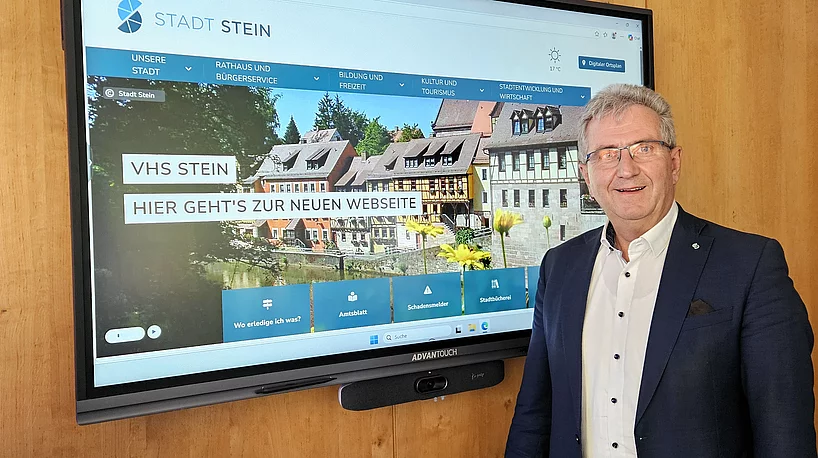 Überarbeitete Webseite www.stadt-stein.de